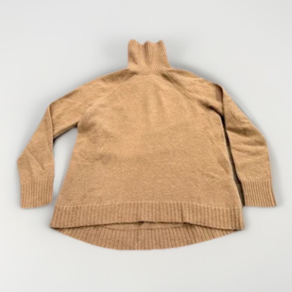 J CREW Womens Camel Tan Turtleneck Sweater in Supersoft Yarn Wool Alpaca Size XS